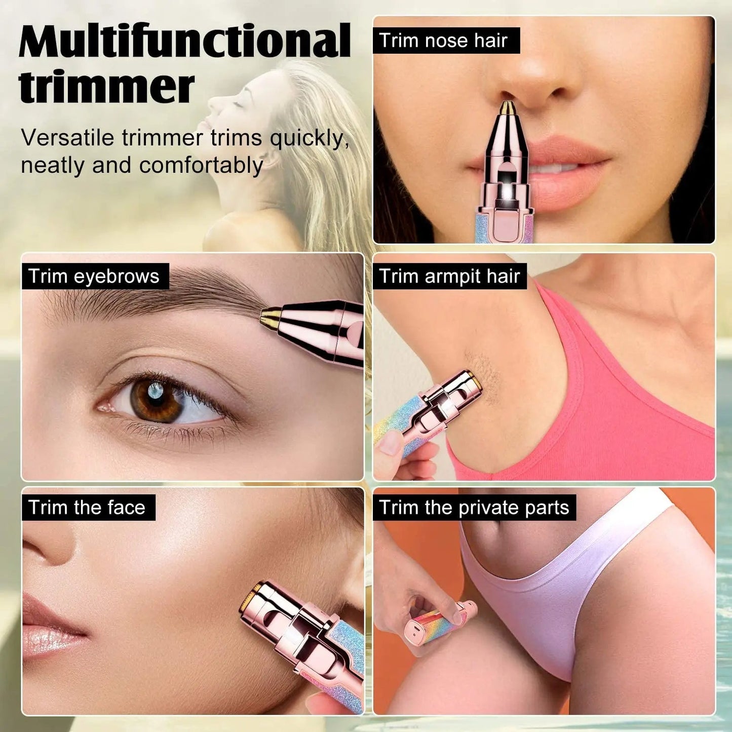 Eyebrows Epilator Painless Eyebrow Shaver