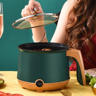 JUBAKE Electric Multifunction Nonstick Hot Pot Cooker, Steamer & Kettle - 1.8 Liters Large Capacity