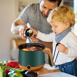 JUBAKE Electric Multifunction Nonstick Hot Pot Cooker, Steamer & Kettle - 1.8 Liters Large Capacity