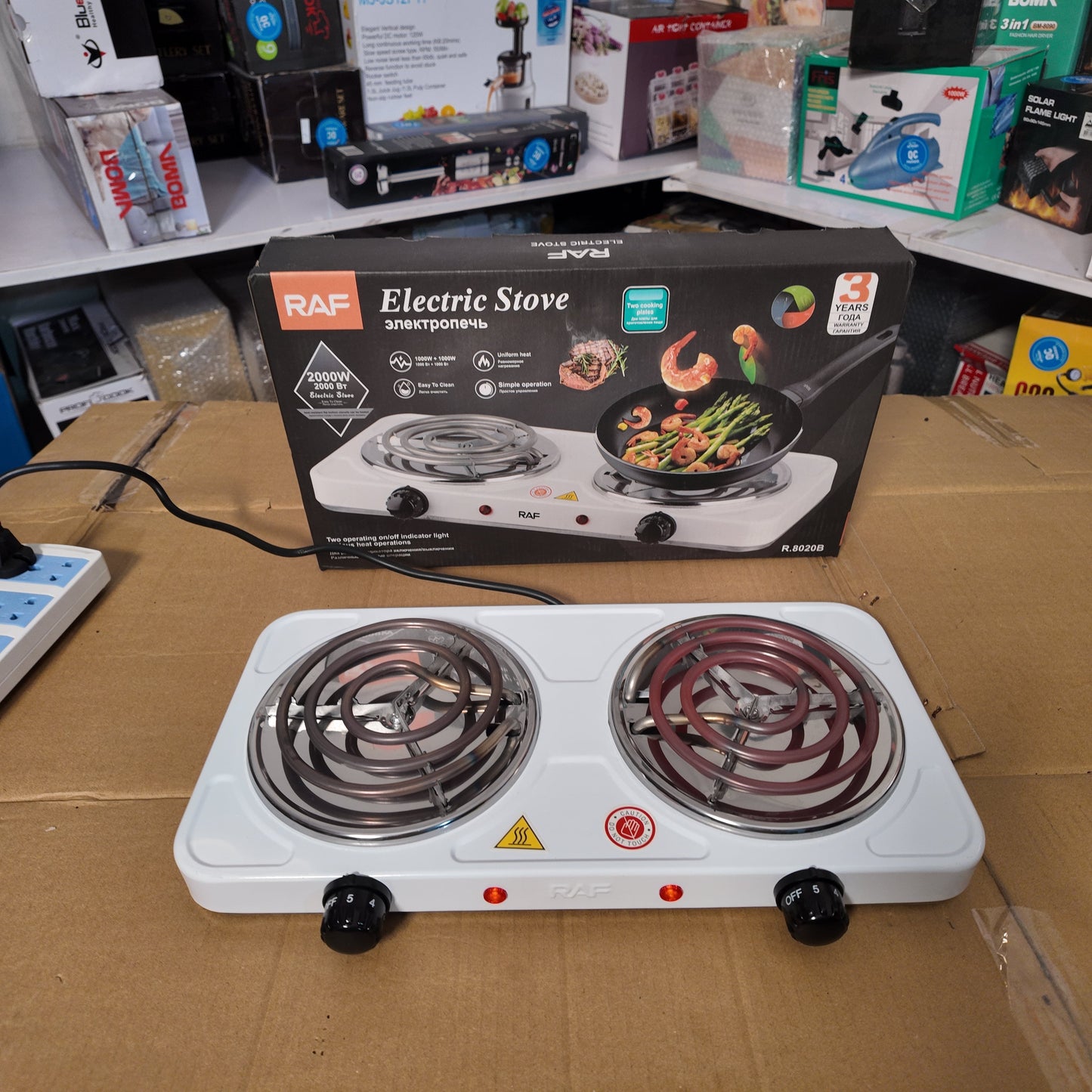 Raf Dual Electric Stove-2000 Watts