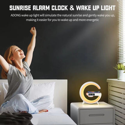 G Shape Lamp With Clock