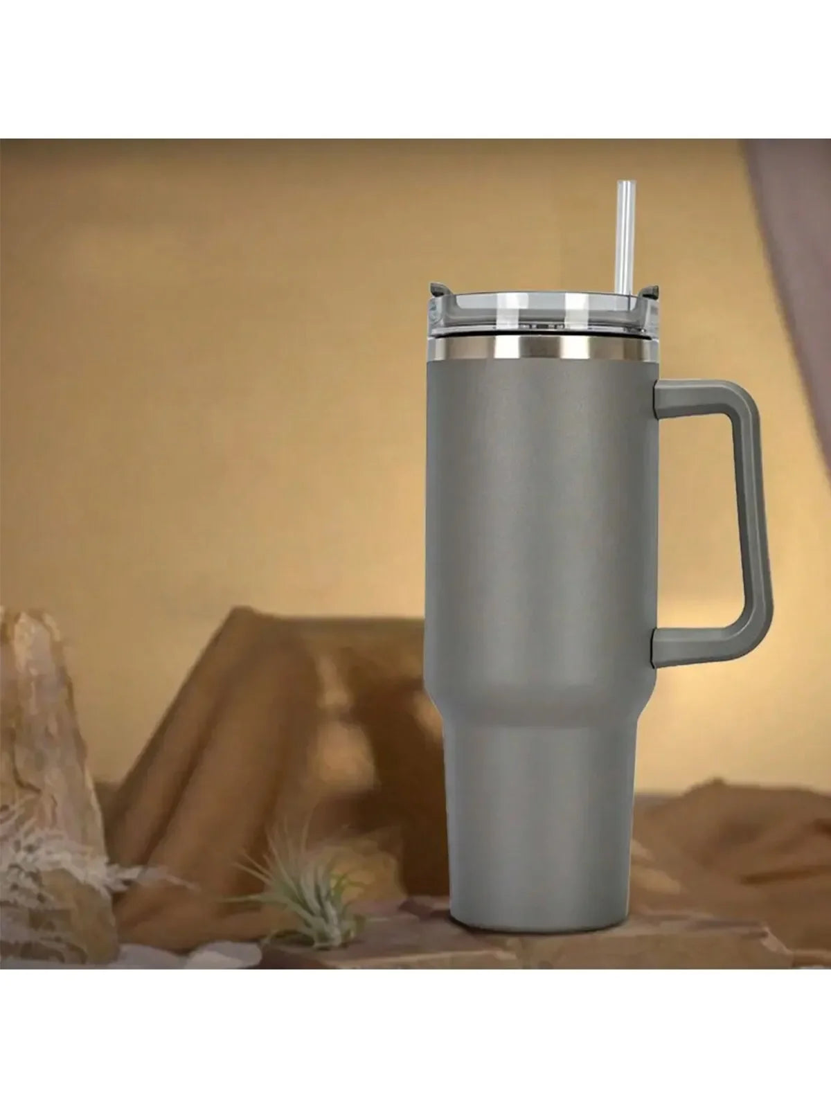 40oz/1200ml Stainless Steel Tumbler With Straw