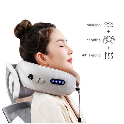 U Shaped Neck Pillow Massager- 4 keys