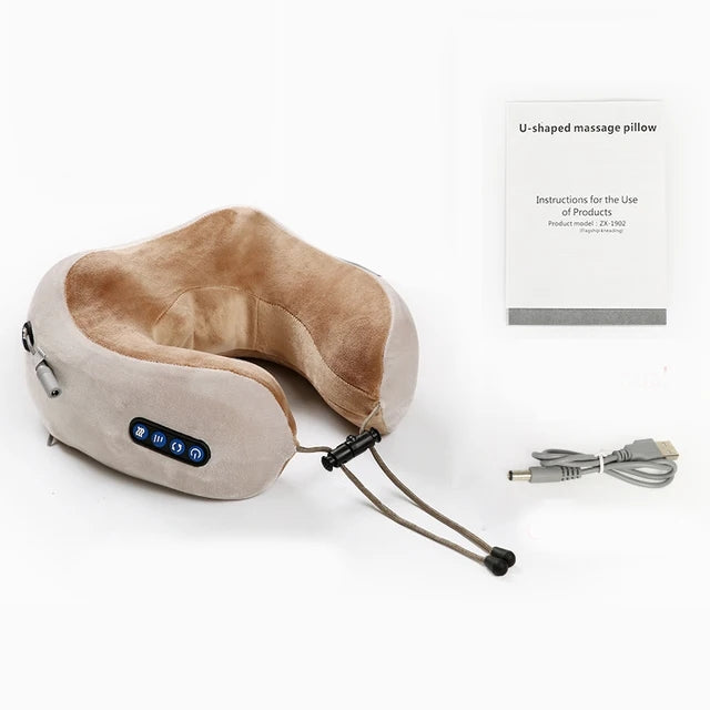 U Shaped Neck Pillow Massager- 4 keys