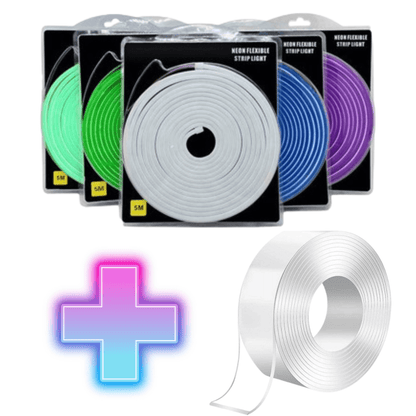 Neon Led Strip Light 5m With double tape - Urban Bazaar